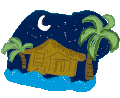 Beach House Ocean Sticker