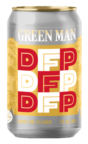 Green Man Beer Sticker by Green Man Brewery