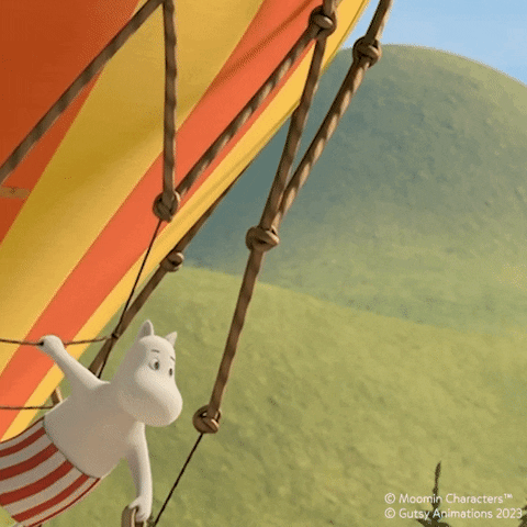 Entrance Flying GIF by Moomin Official