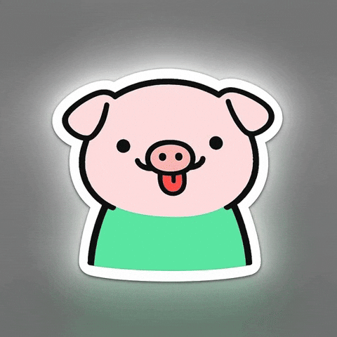 Pig Giggle GIF