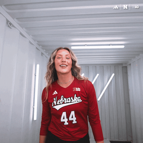 Ncaa Volleyball GIF by Huskers