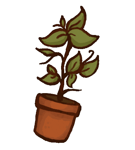 Illustration Plant Sticker