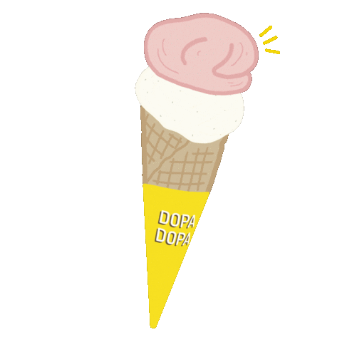 Ice Cream Happiness Sticker by Dopa Dopa
