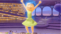 happy amy poehler GIF by Disney Pixar