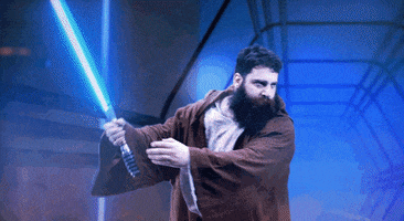 lightsabers master and apprentice GIF by Rooster Teeth