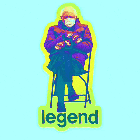 Bernie Sanders Legend GIF by badkneesTs