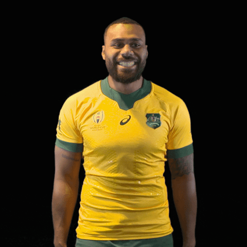 Rugby World Cup Smile GIF by Wallabies Official