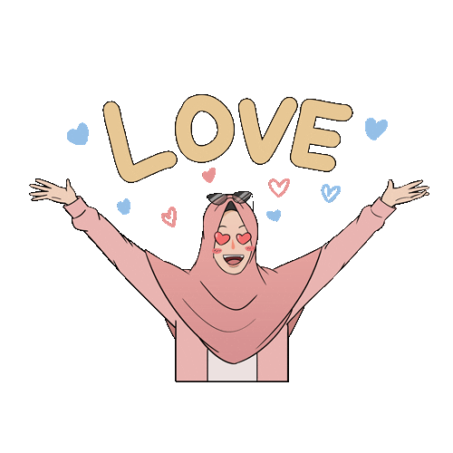 I Love You Hearts Sticker by ardhanipm