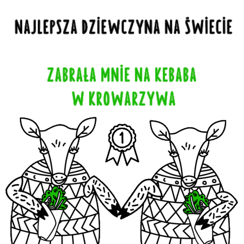 Zabrala Mnie Na Kebaba W Krowarzywa Sticker by Krowarzywa