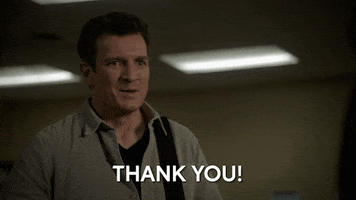 Nathan Fillion Thank You GIF by ABC Network