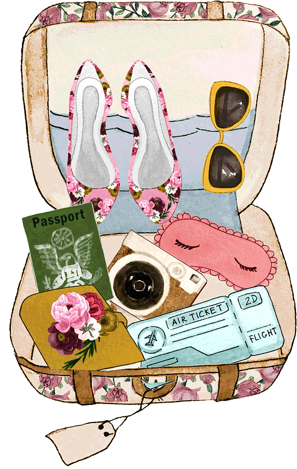 Travel Luggage Sticker by b&b Colazione da Augusta for iOS & Android