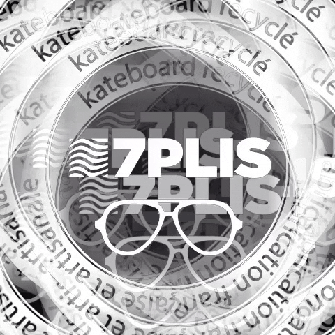 7PLIS eyewear 7plis skateboardrecycle skateboardupcycled GIF