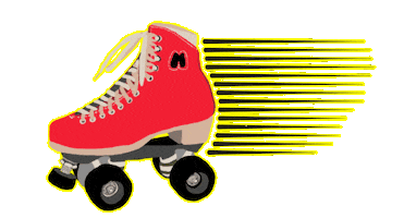 Vintage Motion Sticker by Moxi Roller Skates