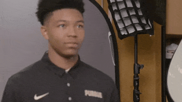 Purdue Basketball Smile GIF by Purdue Sports