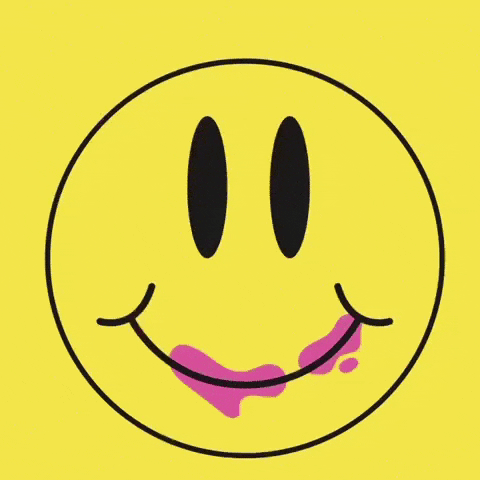 lamunino happy yellow cake happiness GIF