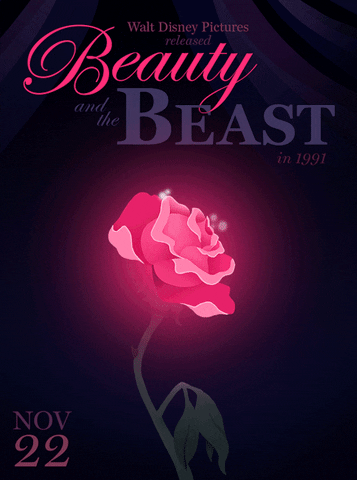 beauty and the beast rose GIF by Disney