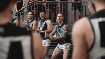 Drumming Never Tear Us Apart GIF by Port Adelaide FC