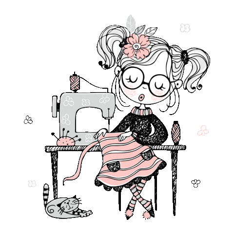 Girl Sew Sticker by stickandstyle