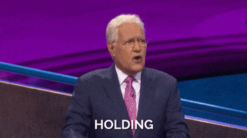Holding Alex Trebek GIF by Jeopardy!