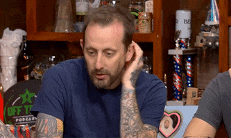 achievementhunter thinking huh bored rooster teeth GIF