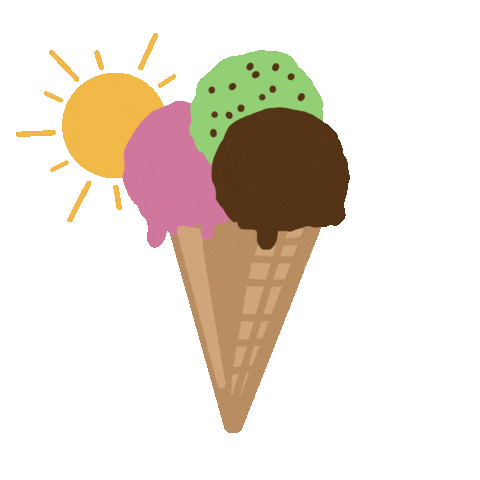 Happy Ice Cream Sticker by Leofine