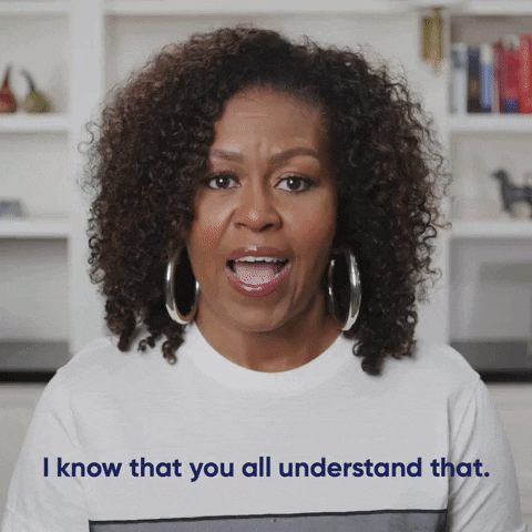 Understand Michelle Obama GIF by When We All Vote