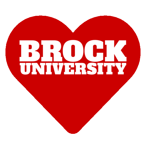 Heart Grad Sticker by Brock University