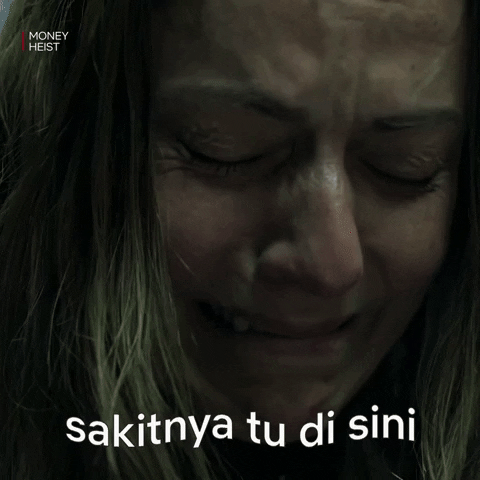 La Casa De Papel Crying GIF by Netflix Indonesia