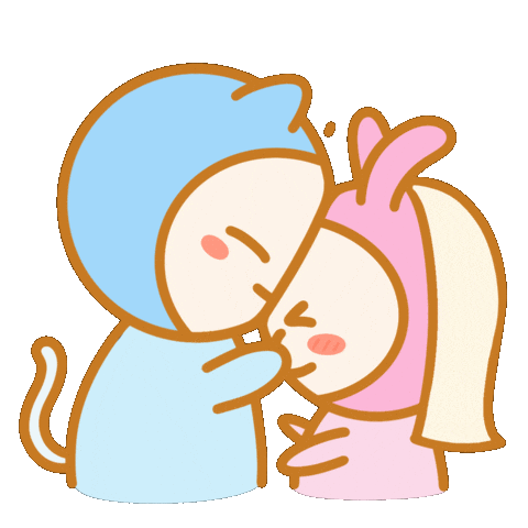Cute Couple Love Sticker