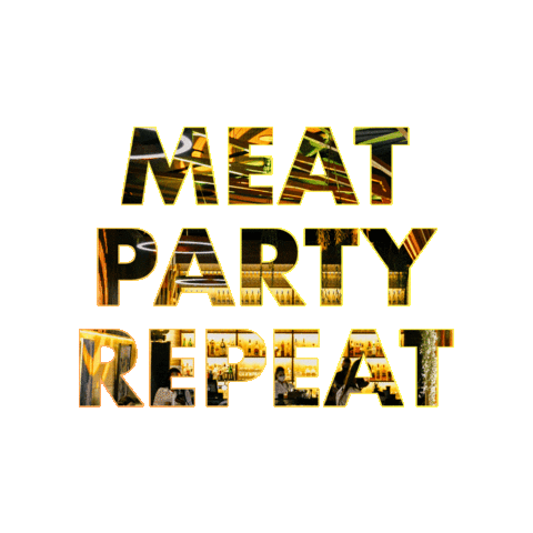 Meat Party Repeat Sticker by 8OAK GENEVA