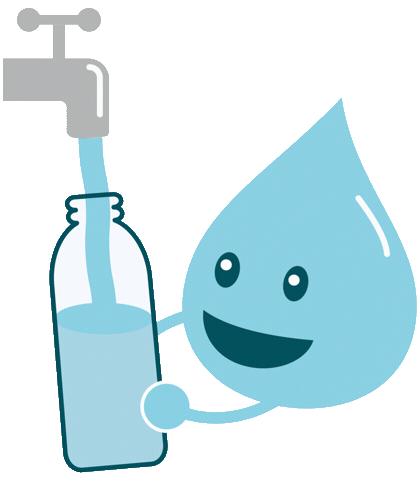 Refill Trinkflasche Sticker by a tip: tap