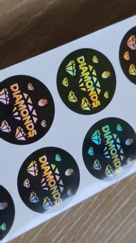 inkablelabel holographic holographicstickers holographiclabels holographicmaterial GIF