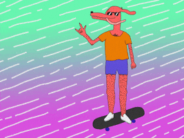 summer skateboard GIF by Andy Gottschalk