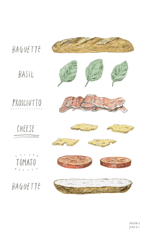 sandwich GIF by Maori Sakai