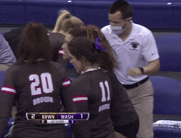 Ncaa Dancing GIF by Brown Volleyball