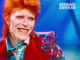 David Bowie Laugh GIF by MOONAGE DAYDREAM