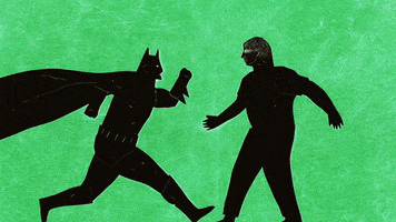 punch out batman GIF by Case Jernigan