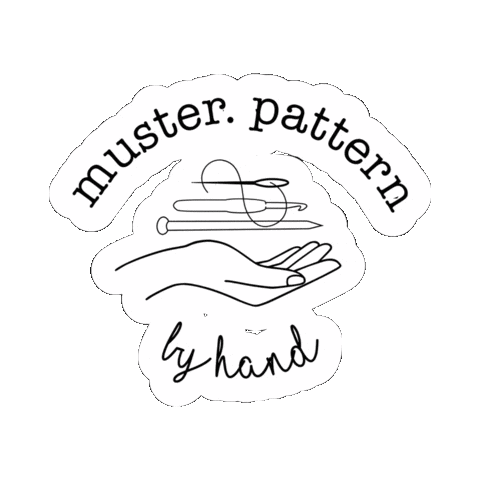 Crochet Knitting Sticker by Rick Rack Textiles