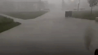 Intense Thunderstorm Blows Through College Park, Maryland