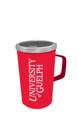 Coffee Merch Sticker by @UniversityOfGuelph