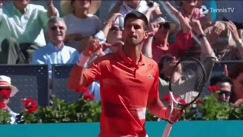 Happy Novak Djokovic GIF