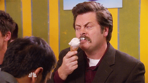 parks and recreation eating GIF