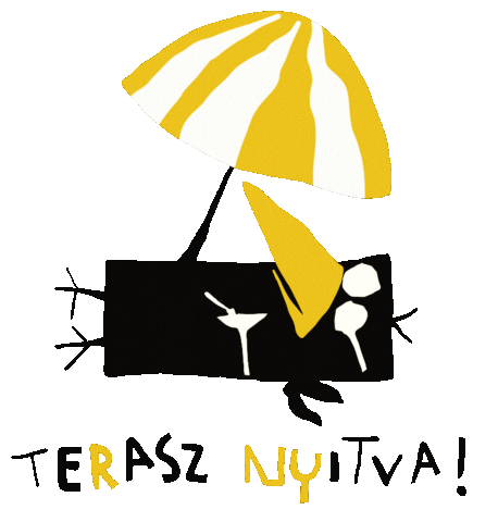 Restaurant Etterem Sticker by Vakvarjú