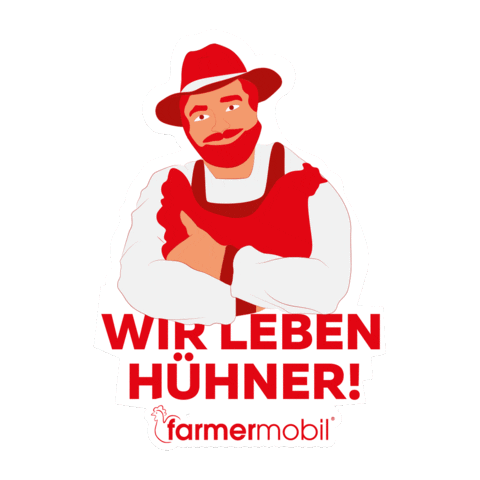 Chicken Egg Sticker by farmermobil