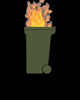 Fire Trash GIF