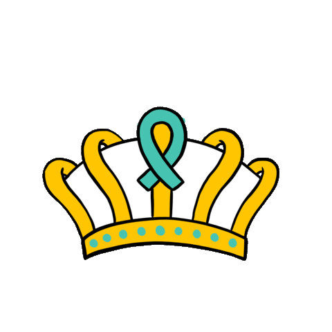 Gold Crown Queen Sticker by #OvaryAct