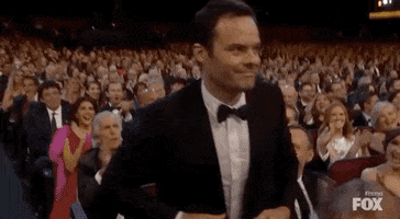 Bill Hader Hug GIF by Emmys