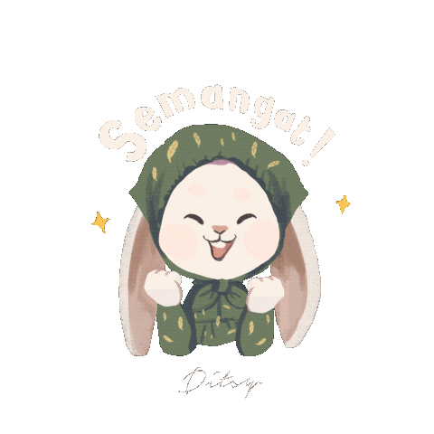 Bunny Sticker by Ditsy Creative