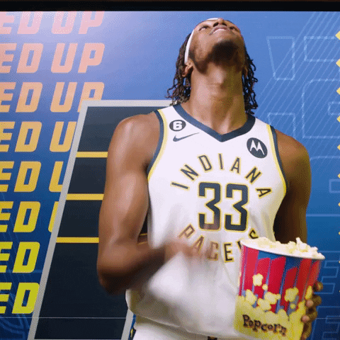Myles Turner Popcorn GIF by Indiana Pacers