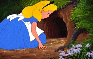 alice in wonderland disney GIF
